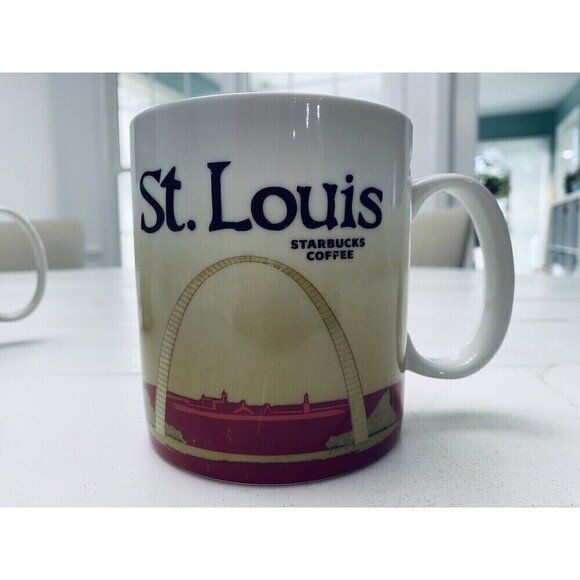 Lot of 3 Starbucks Collector Series Mugs Detroit Vtg San Francisco St. Louis - Picture 3 of 16